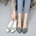 Women Flowers Decor Comfy Sole Soft Leather Loafers