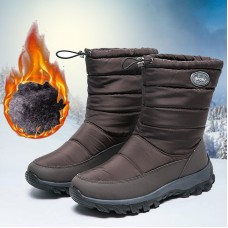 Women Warm Lined Pull On Plus Velvet Snow Casual Boots